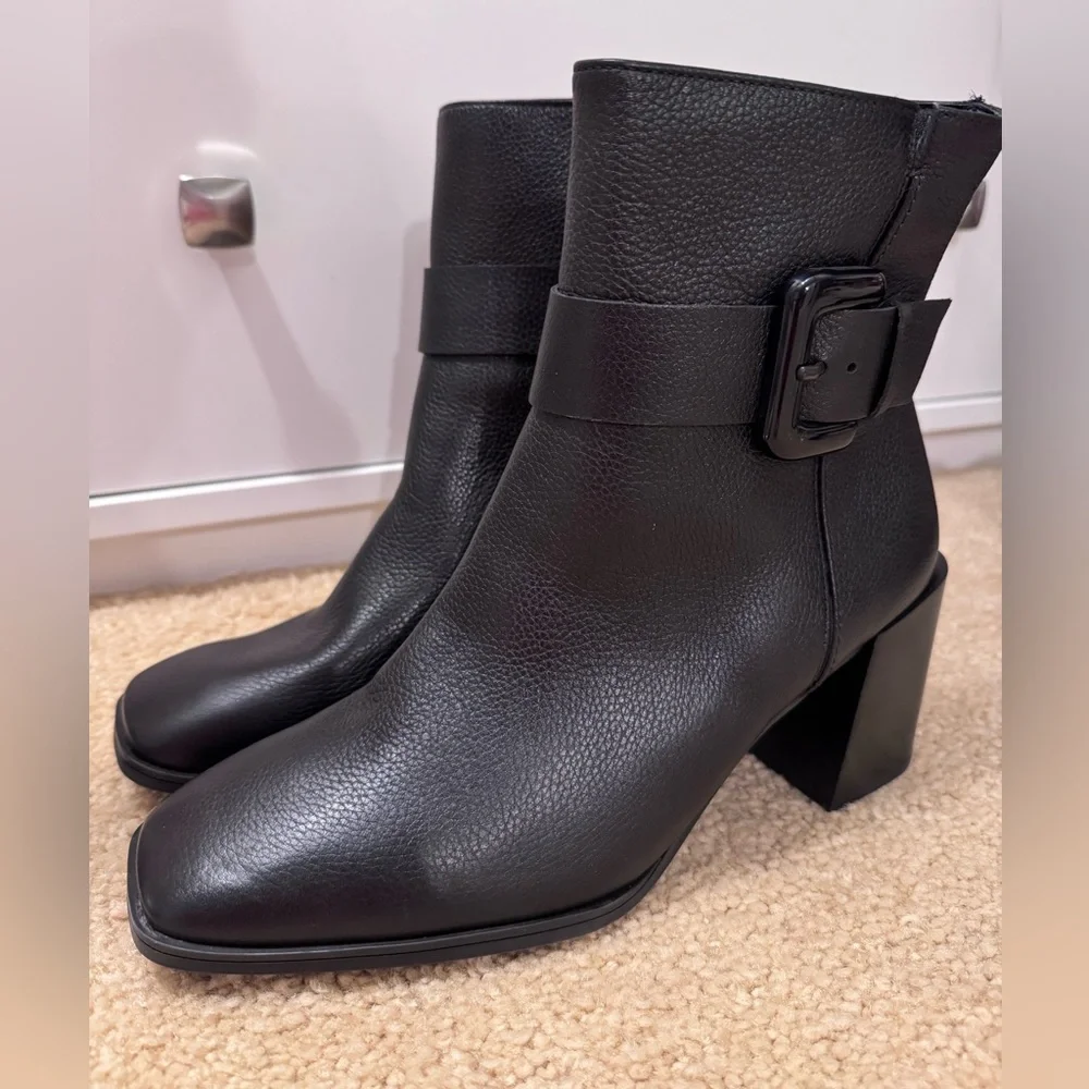 NEW💥 Paul Green Nirvana Bootie Black Pebble Leather Size US 9 | UK 6.5